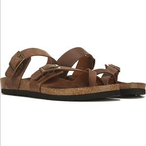 Women's Gracie Leather Footbed Sandal